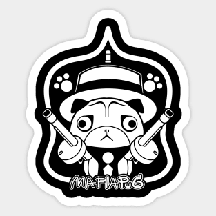 MAFIA PUG Sticker